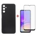 Чехол для мобильного телефона Dengos Kit for Samsung Galaxy A05s (A057) case + glass (Black) (DG-KM-09)