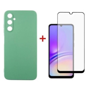 Чехол для мобильного телефона Dengos Kit for Samsung Galaxy A05s (A057) case + glass (Mint) (DG-KM-10)