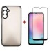 Чехол для мобильного телефона Dengos Kit for Samsung Galaxy A24 case + glass (Black) (DG-KM-15)