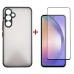 Чехол для мобильного телефона Dengos Kit for Samsung Galaxy A54 case + glass (Black) (DG-KM-26)