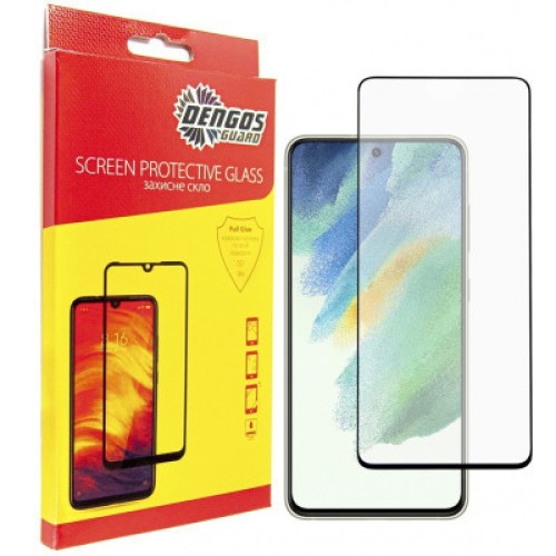 Чехол для мобильного телефона Dengos Kit for Samsung Galaxy S21 FE case + glass (Black) (DG-KM-27)