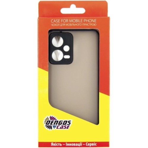 Чехол для мобильного телефона Dengos Kit for Xiaomi Redmi Note 12 5g case + glass (Black) (DG-KM-28)