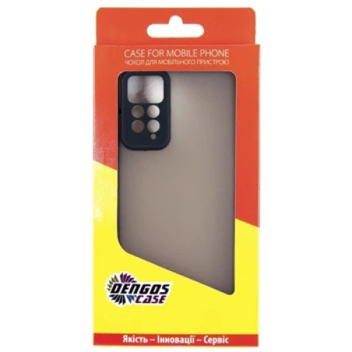 Чехол для мобильного телефона Dengos Kit for Xiaomi Redmi Note 12 Pro 4g case + glass (Black) (DG-KM-29)