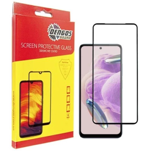 Чехол для мобильного телефона Dengos Kit for Xiaomi Redmi Note 12s case + glass (Black) (DG-KM-45)