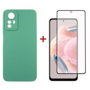 Чехол для мобильного телефона Dengos Kit for Xiaomi Redmi Note 12s case + glass (Mint) (DG-KM-46)