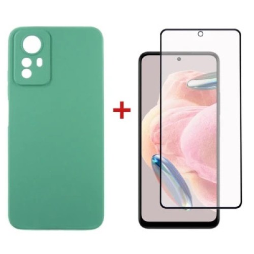 Чехол для мобильного телефона Dengos Kit for Xiaomi Redmi Note 12s case + glass (Mint) (DG-KM-46)