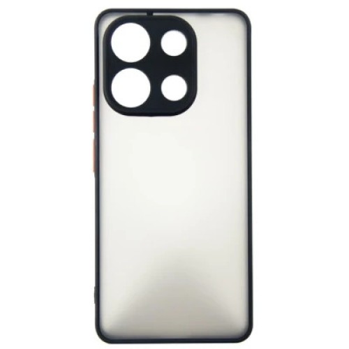Чехол для мобильного телефона Dengos Kit for Xiaomi Redmi Note 13 4G case + glass (Black) (DG-KM-66)