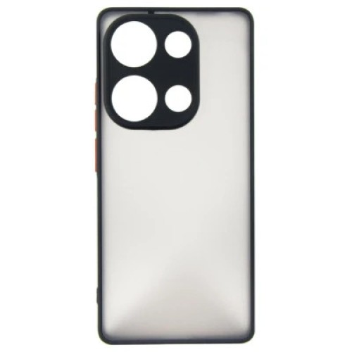 Чехол для мобильного телефона Dengos Kit for Xiaomi Redmi Note 13 Pro 4G case + glass (Black) (DG-KM-67)