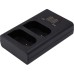 Зарядное устройство для фото PowerPlant Panasonic DL-BLK22 для двух аккумуляторов (CH980376)