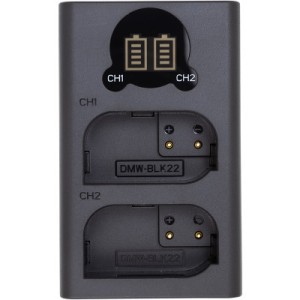 Зарядное устройство для фото PowerPlant Panasonic DL-BLK22 для двух аккумуляторов (CH980376)