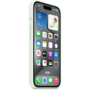 Чохол до мобільного телефона Apple iPhone 15 Pro Silicone Case with MagSafe - Soft Mint,Model A3125 (MWNL3ZM/A)