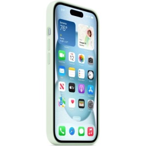 Чохол до мобільного телефона Apple iPhone 15 Silicone Case with MagSafe - Soft Mint,Model A3123 (MWNC3ZM/A)