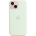 Чехол для мобильного телефона Apple iPhone 15 Silicone Case with MagSafe - Soft Mint,Model A3123 (MWNC3ZM/A) Чехол для мобильного телефона Apple iPhone 15 Silicone Case with MagSafe - Soft Mint,Model A3123 (MWNC3ZM/A)