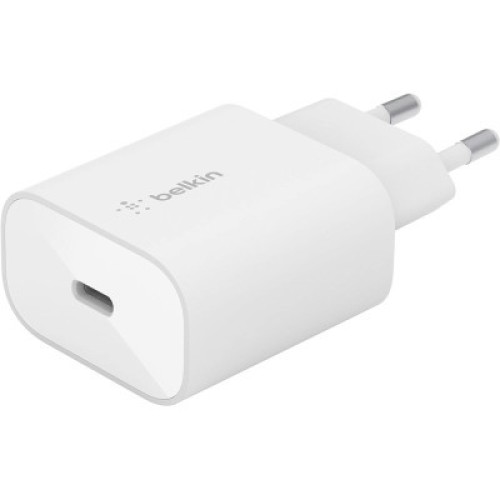 Зарядное устройство Belkin USB-С 25W PD PPS + cable USB-C-Lightning 1m (WCA004VF1MWH-B5)