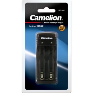 Зарядное устройство для аккумуляторов Camelion Lithium-ion charger for 2x Li-Ion 18650, Input DC 5V-1A (LBC-305)