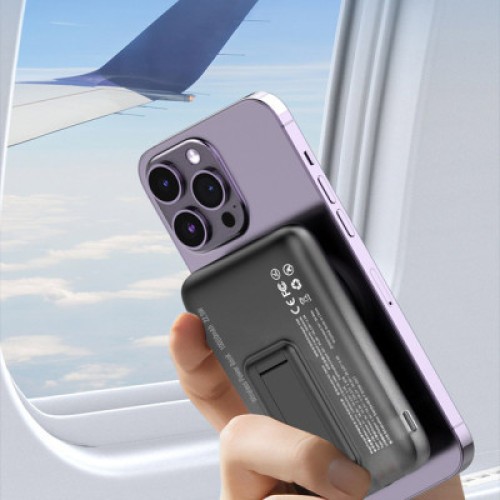 Батарея универсальная ColorWay 10 000 mAh 15W MagSafe (USB QC3.0 + USB-C PD 22.5W) (CW-PB100LPA3BK-WPDD)