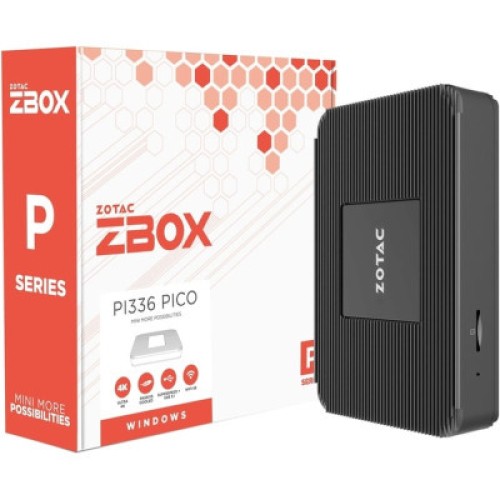 Компьютер Zotac PI336 pico / Celeron N6211, 4GB LPDDR4x onboard, 128GB eMMC, WIFI, BT, DP/HDMI, W11Pro (ZBOX-PI336-W5C)