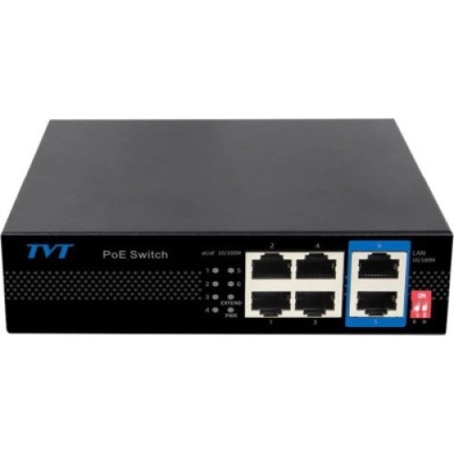Коммутатор сетевой TVT DIGITAL TD-B2204S1-PEU