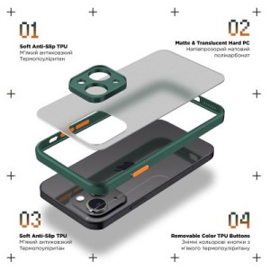 Чехол для мобильного телефона Armorstandart Frosted Matte Realme C67 4G Dark Green (ARM73864)