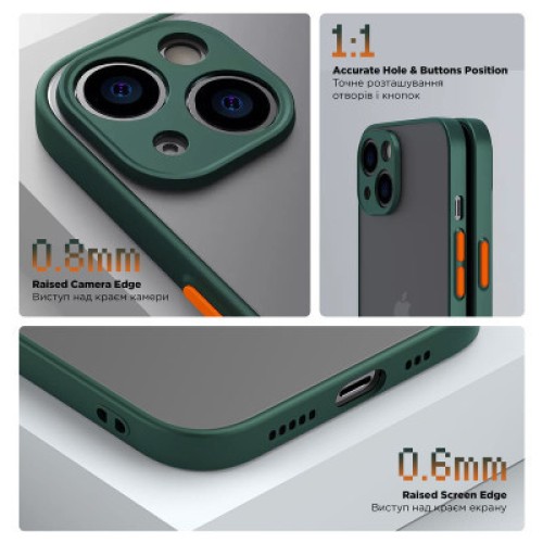 Чехол для мобильного телефона Armorstandart Frosted Matte Tecno Spark 20 Pro (KJ6) Dark Green (ARM74396) Чехол для мобильного телефона Armorstandart Frosted Matte Tecno Spark 20 Pro (KJ6) Dark Green (ARM74396)