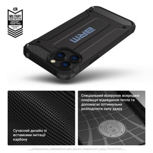 Чехол для мобильного телефона Armorstandart Panzer Apple iPhone 15 Pro Black (ARM73740)