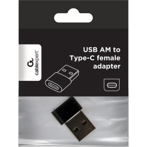 Переходник USB-A Male to USB-C Female USB2.0 Cablexpert (A-USB2-AMCF-02)