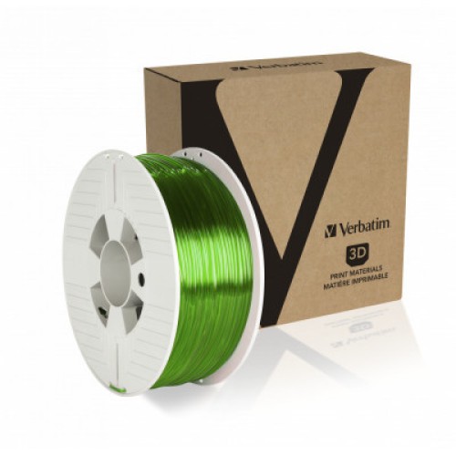 Пластик для 3D-принтера Verbatim PETG, 2,85 мм, 1 кг, green-transparent (55065)