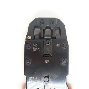 Інструмент Kingda RJ-45/RJ-12 з трещіткою (KD-T2008R)