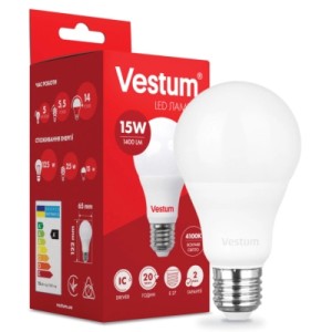Лампочка Vestum G45 6W 4100K 220V E27 (1-VS-1201)