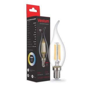 Лампочка Vestum С35Т Е14 5Вт 220V 3000К (1-VS-2410)