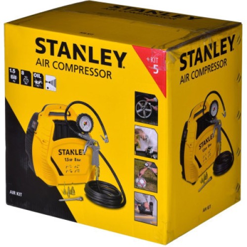 Компрессор Stanley AIR KIT, 180 л/мин, 1.1 кВт, 6,1 кг (AIRKIT)