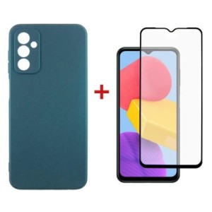 Чехол для мобильного телефона Dengos Samsung Galaxy M13 Case + Glass (Green) (DG-KM-73)