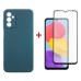 Чехол для мобильного телефона Dengos Samsung Galaxy M13 Case + Glass (Green) (DG-KM-73)