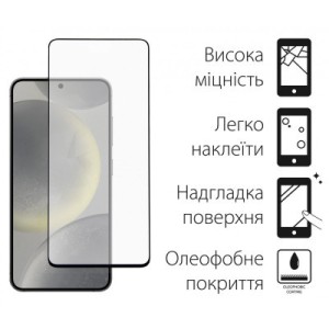Стекло защитное Dengos Full Glue Samsung Galaxy S24 (black) (TGFG-351)