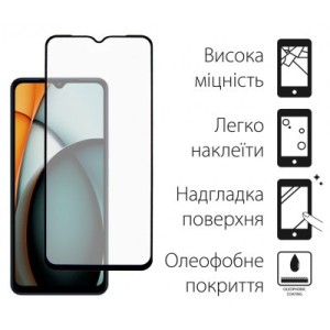 Стекло защитное Dengos Full Glue Xiaomi Redmi A3 (black) (TGFG-349)