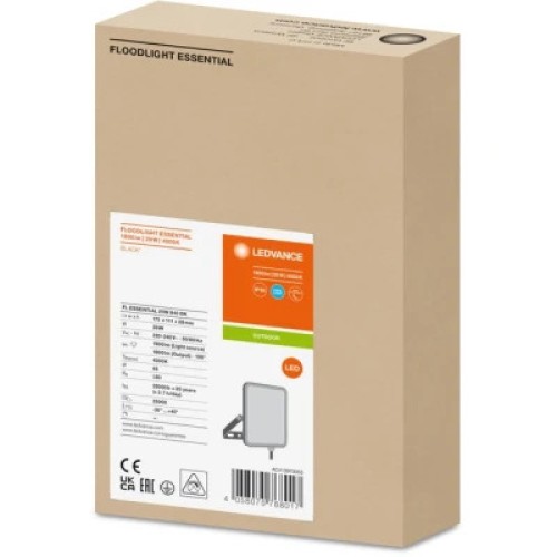 Прожектор LEDVANCE FL ESSENTIAL 20W 840 BK IP65 (4058075768017)