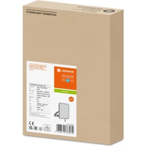 Прожектор LEDVANCE FL ESSENTIAL 30W 840 BK IP65 (4058075768079)