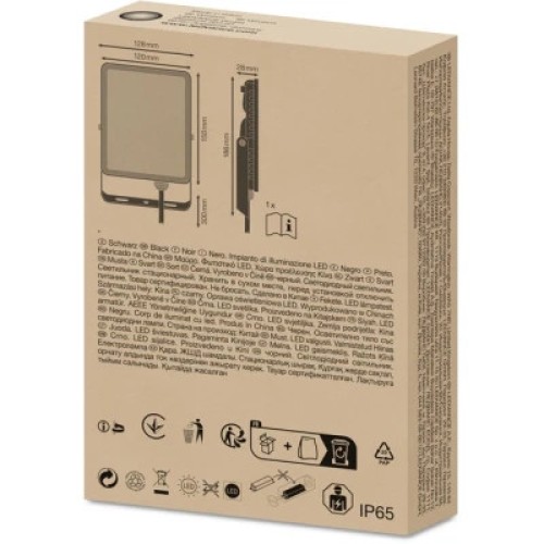 Прожектор LEDVANCE FL ESSENTIAL 30W 840 BK IP65 (4058075768079)