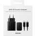 Зарядное устройство Samsung 45W Compact Power Adapter (w C to C Cable) Black (EP-T4511XBEGEU)