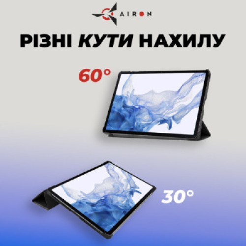 Чехол для планшета AirOn Premium Samsung Galaxy Tab S9/S9 FE 10.9'' 2023 + Film black (4822352781110)