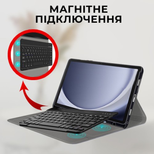 Чехол для планшета AirOn Premium Samsung Galaxy Tab A9 Plus 11'' 2023 + Bluetooth Keyboard (4822352781115)