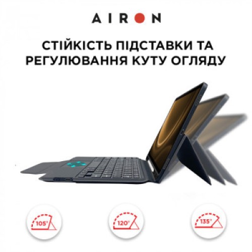 Чехол для планшета AirOn Premium Samsung Galaxy Tab S9 FE 10.9'' 2023 + Keyboard (4822352781114)