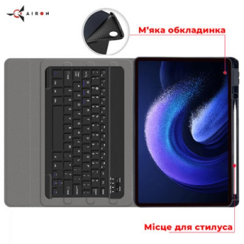 Чехол для планшета AirOn Premium Xiaomi MiPad 6/6 Pro 11'' 2023 + Bluetooth Keyboard (4822352781113)