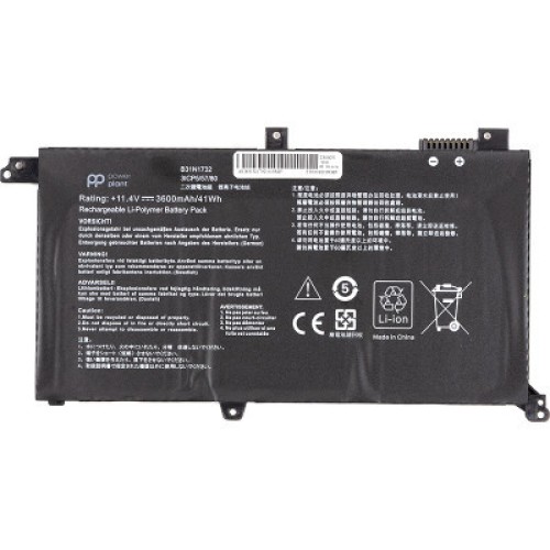 Аккумулятор для ноутбука ASUS VivoBook S14 S43 (B31N1732) 11.4V 3600mAh PowerPlant (NB431779)