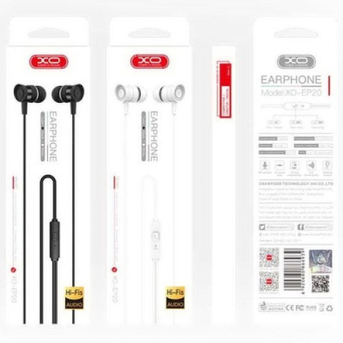Наушники XO EP20 White (EP20-WH) Наушники XO EP20 White (EP20-WH)