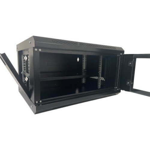 Шкаф настенный GEAR 12U 19'' 530x400x600 мм, + полка 19", black (GWMSN-12U)