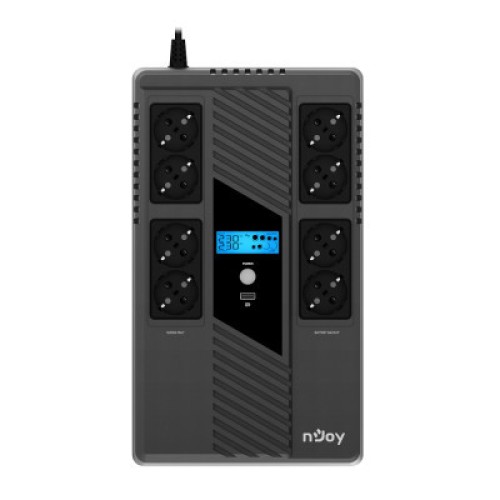 Источник бесперебойного питания nJoy Token 800 USB 8*Schuko (UPCSBLS680TTOAZ01B)