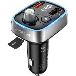 FM модулятор BOROFONE BC32, Black, Box