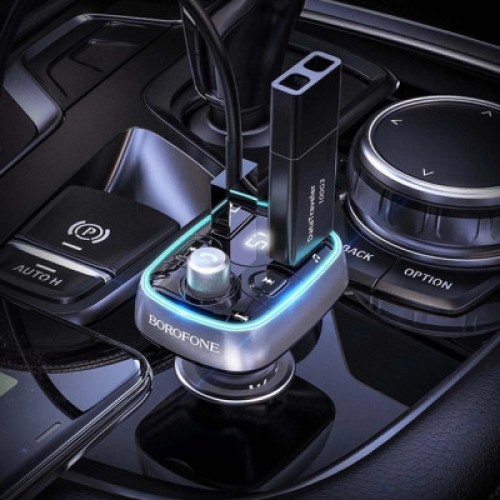 FM модулятор BOROFONE BC32, Black, Box