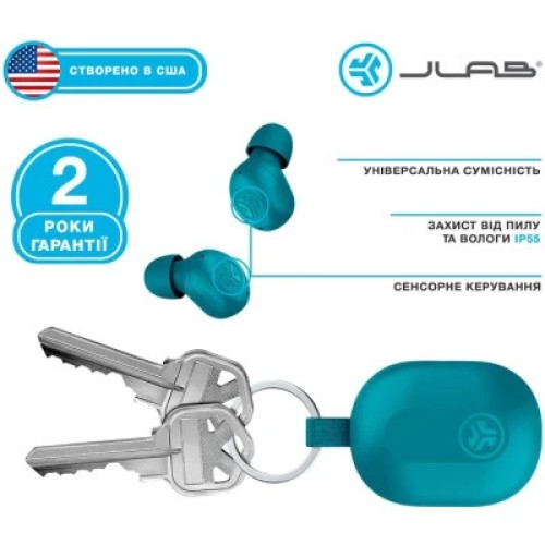 Наушники Jlab JBuds Mini Aqua Teal (IEUEBJBMINIRAQUA124)